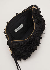 Petal Clutch Bag Black