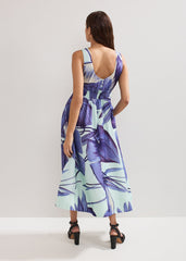 Linda Midi Dress Blue