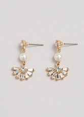 Pearl Drop Earrings Gold