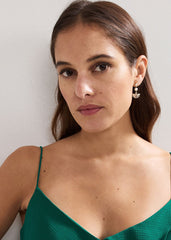 Pearl Drop Earrings Gold