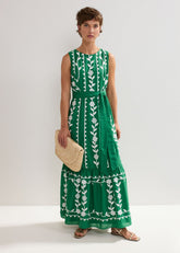 Ida Floral Dress Green