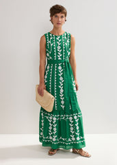 Ida Floral Dress Green