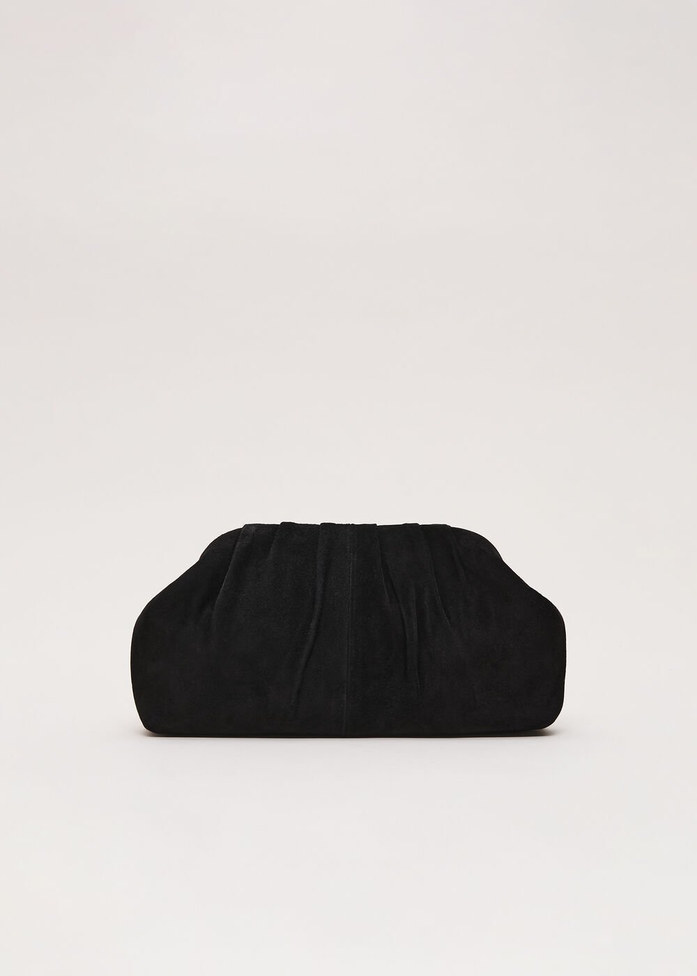 Suede Clutch Bag Black
