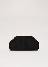 Suede Clutch Bag Black