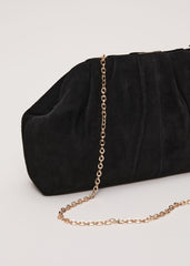 Suede Clutch Bag Black