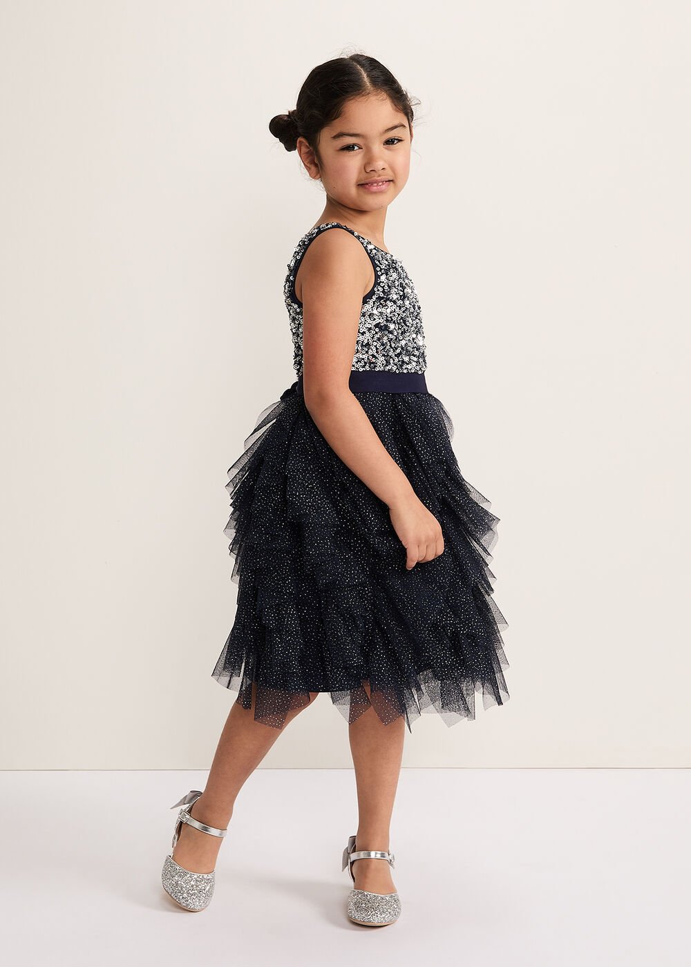 Andrina Sequin Dress Navy