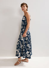 Evalina Print Skirt Blue