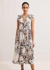Trix Leopard Dress Neutral