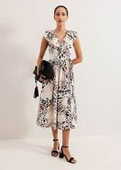 Trix Leopard Dress Neutral