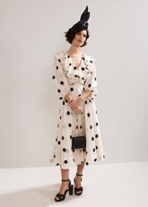 Jaqlyn Spot Dress Cream