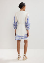 Pia Floral Dress Ivory