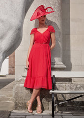 Jen Pink Midi Dress Pink