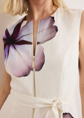 Nina Linen Dress Ivory