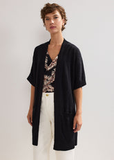 Elma Longline Cardi Black