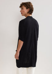 Elma Longline Cardi Black