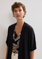 Elma Longline Cardi Black