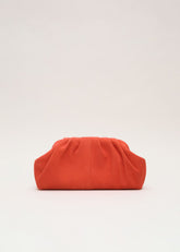 Suede Clutch Bag Orange