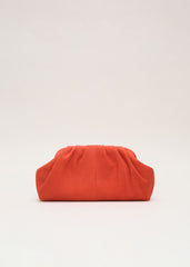 Suede Clutch Bag Orange
