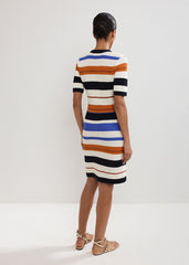 Bridget Stripe Dress Multi-Coloured