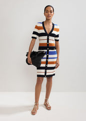 Bridget Stripe Dress Multi-Coloured