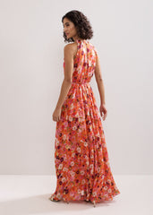 Zelah Floral Dress Orange