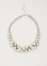 Jumble Bead Necklace Silver