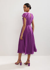 Gwen Textured Dress Purple