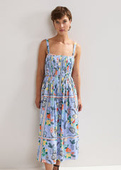 Hariett Cotton Dress Pale Blue