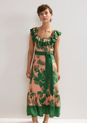 Sandra Midi Dress Coral