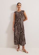 Kristy Midaxi Dress Brown