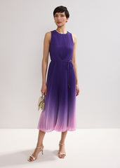 Simara Ombre Midi Dress Purple