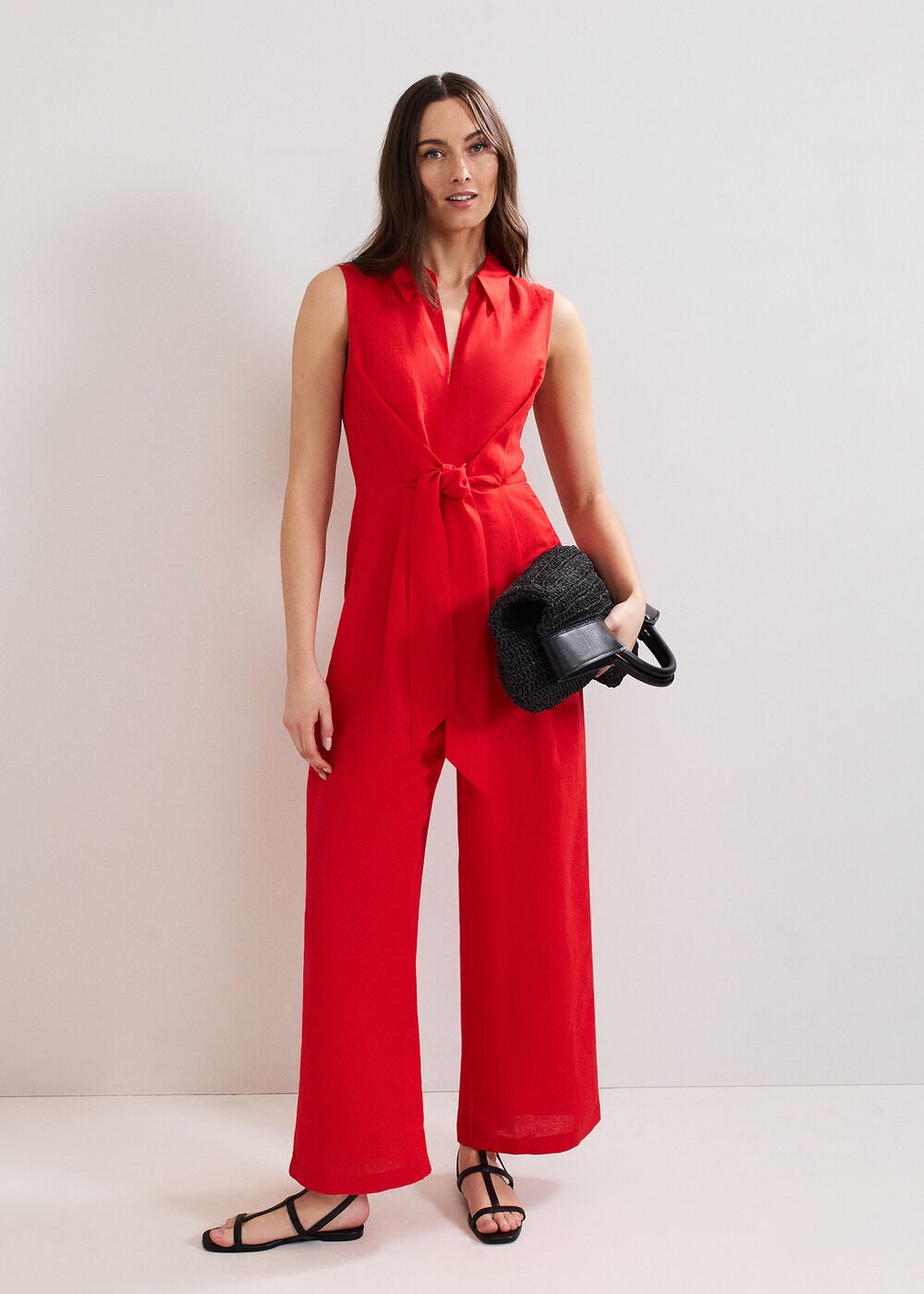 Becky Tie Front Jump Red