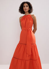 Nolia Cotton Dress Orange