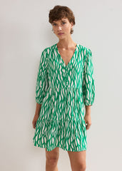 Penele Squiggle Dress Green