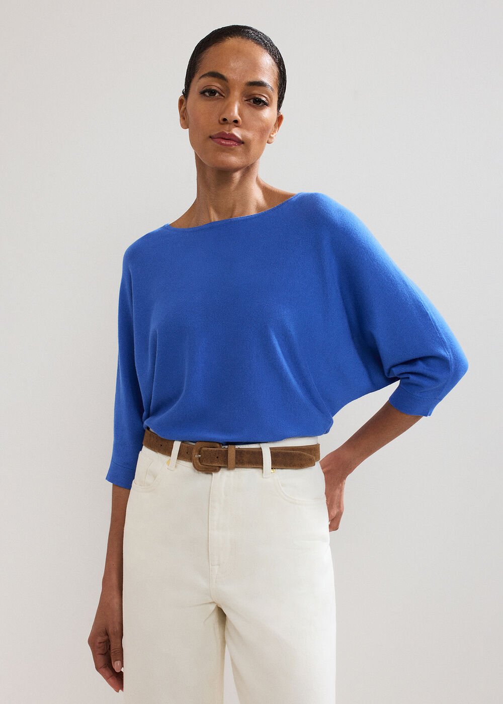 Cristine Knit Top Blue