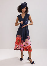 Rakhi Scuba Dress Navy
