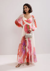 Reanna Pleated Dress Ivory
