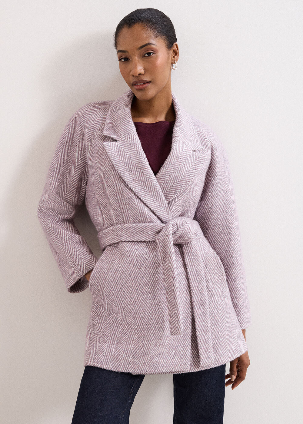 Niamh Wrap Coat Lilac