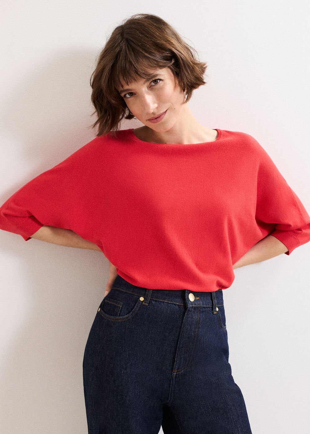 Cristine Knit Jumper Red