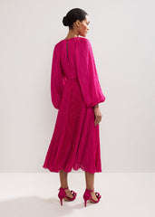 Faye Textured Dress Pink