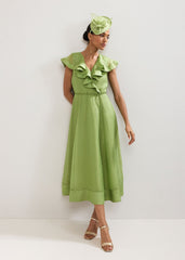 Annette Frill Dress Green