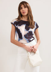 Honor Blurred Top Black Multi