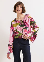 Petite Andi Floral Blouse Multi