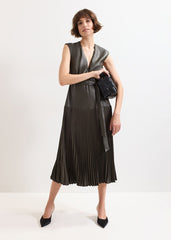 Aria Dropped Waist Dress Green