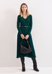 Kai V Neck Dress Green