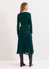 Kai V Neck Dress Green