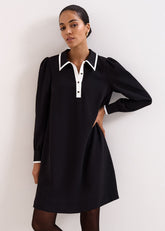 Petite Gina Swing Dress Black