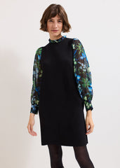 Ramona Printed Dress Black Multi