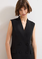 Vari Bow Waistcoat Black