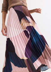 Elmina Pleated Midi Skirt Purple